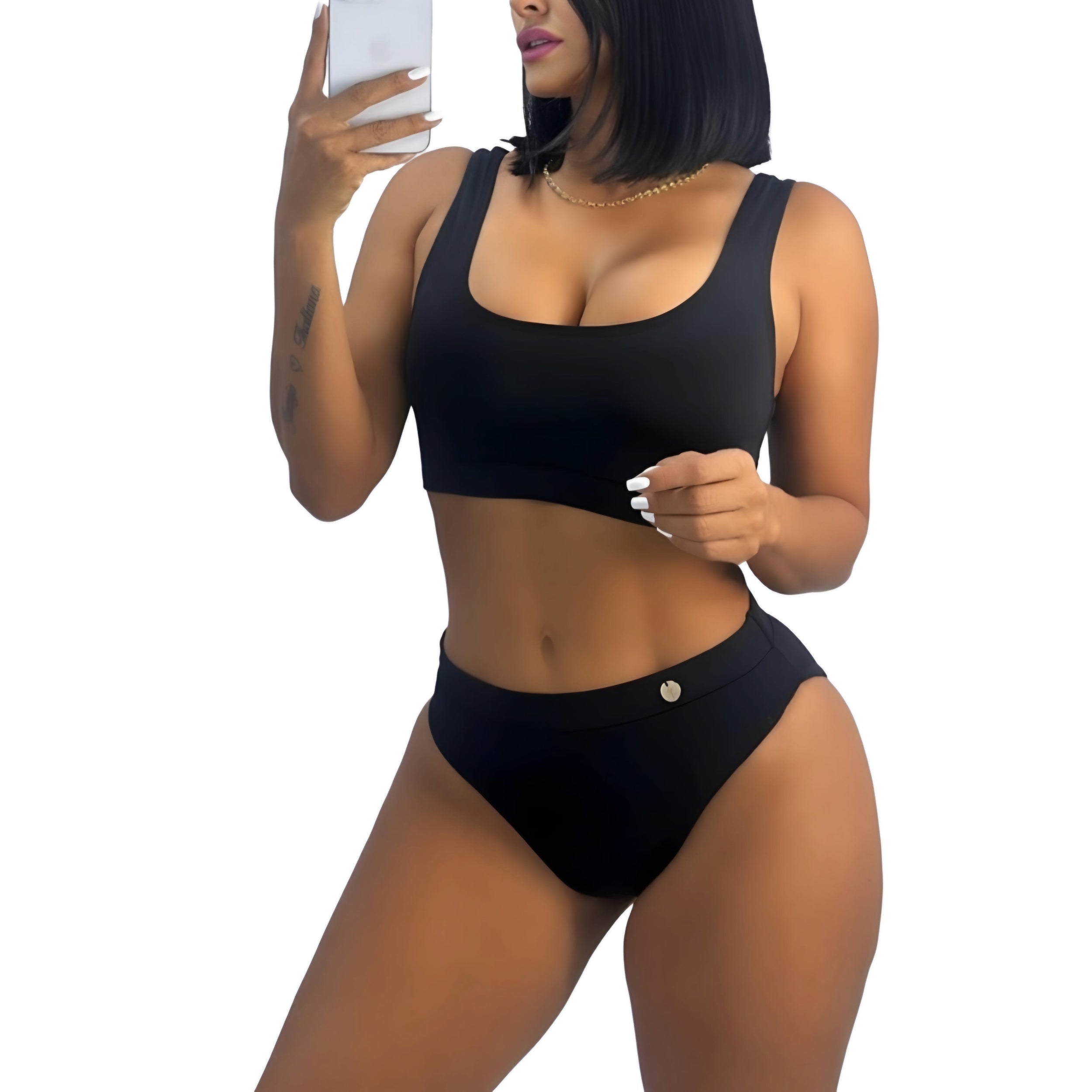Vestido De Baño Bikini Dos Piezas Top Y Panty, Piscina Dama